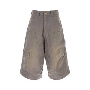 Willy Chavarria Men Grey Denim Stockton Bermuda Shorts